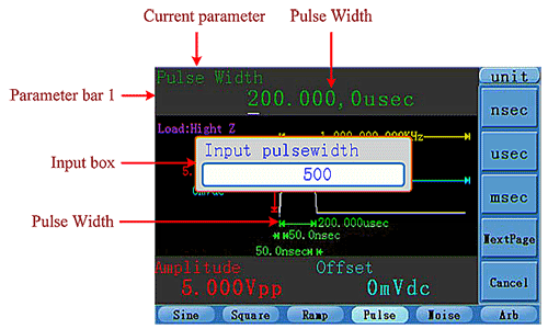 To Set the Pulse Width / Duty Cycle