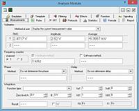 Aktakom DSO-Reader Pro Software for Oscilloscopes - analysis module