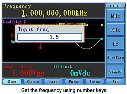 set frequency