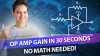 Operational amplifier gain calculator