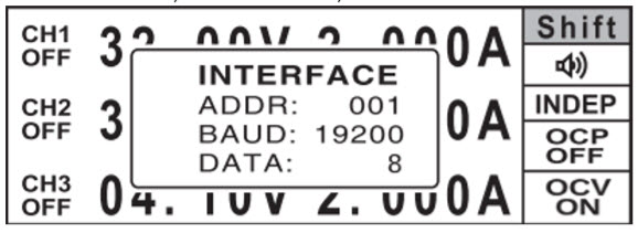 APS-7205 Communication Interface Settings