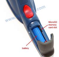 ATE-2561 InfraRed Video Thermometer - battery and microSD slot