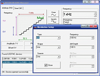 AKTAKOM AWG Manager Application Software - Modulation setup