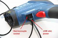 ATE-2561 InfraRed Video Thermometer - USB and thermocouple sockets