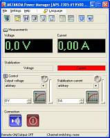 APS-3103L DC Power Supply - Aktakom Power Manager software