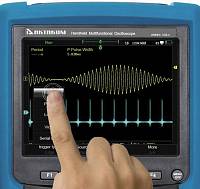 ADS-4072 Handheld Digital Oscilloscope - touch screen