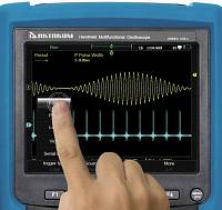 ADS-4072 Handheld Digital Oscilloscope - touch screen