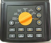 AM-6007 Milliohm Meter - control buttons