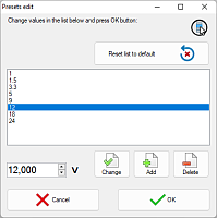 Aktakom Power Manager Express Pro - presets edit