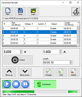 Aktakom Power Manager Express Pro - command list editor